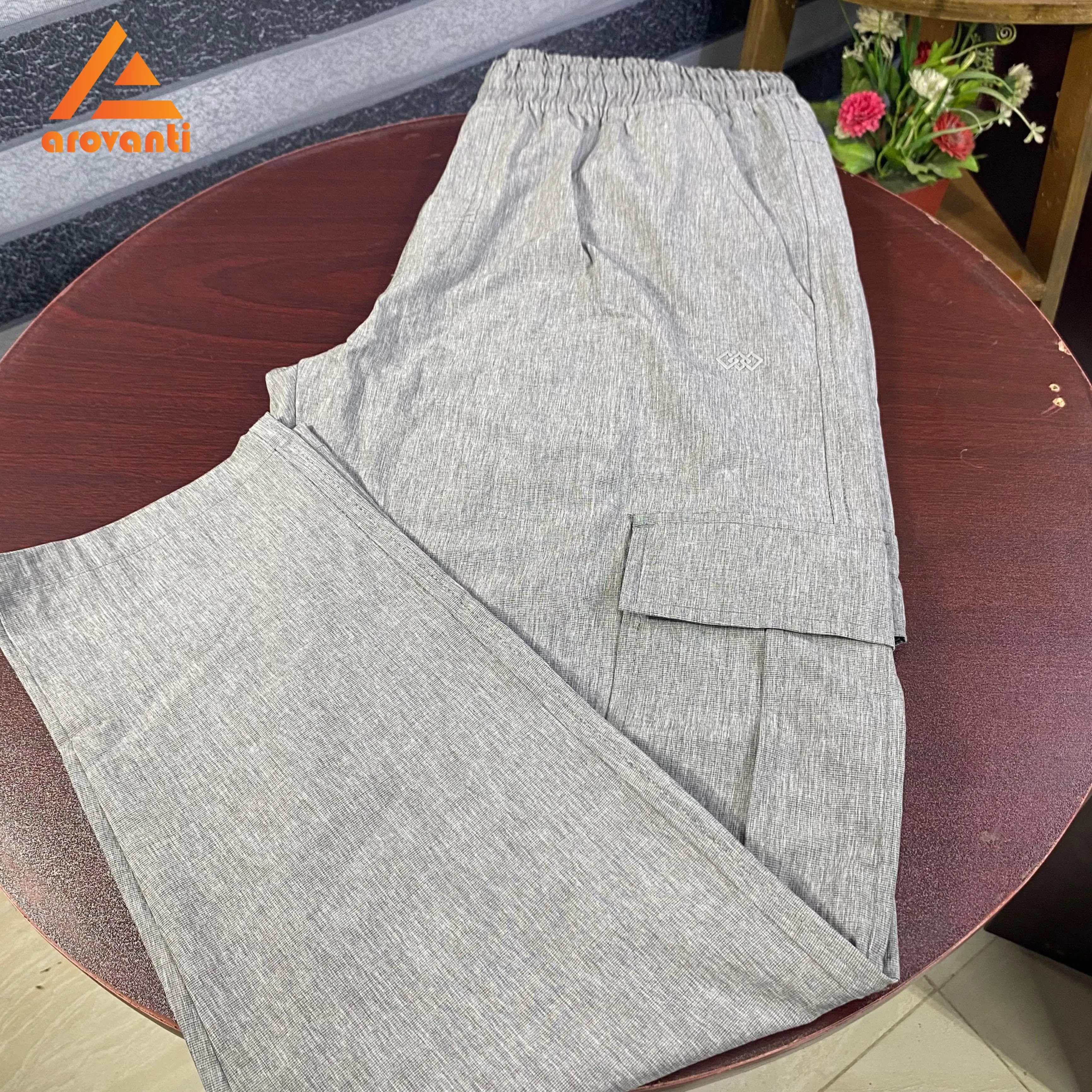 4 Pocket cargo Trouser Pant - Ash