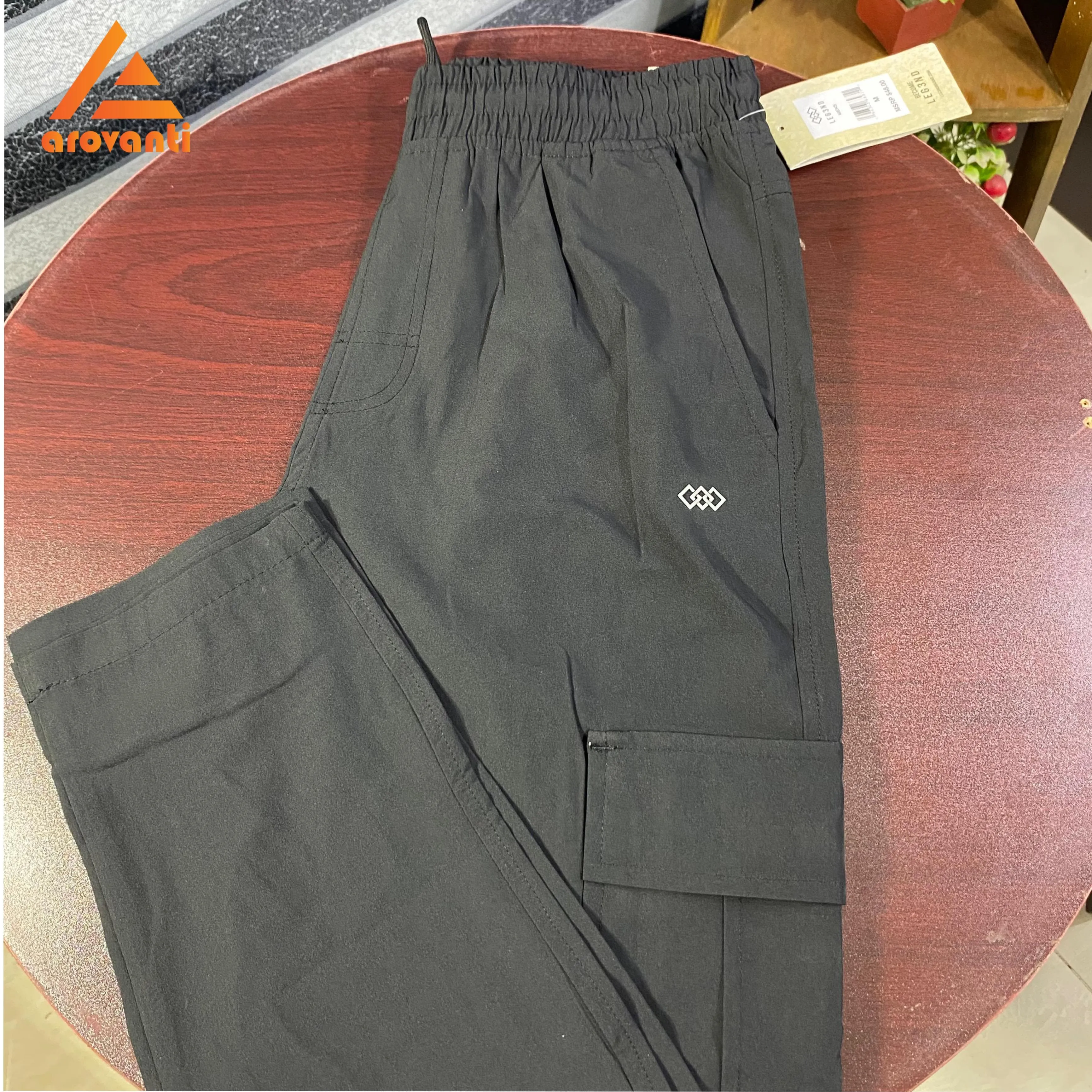 4 Pocket Cargo Trouser Pant - Black