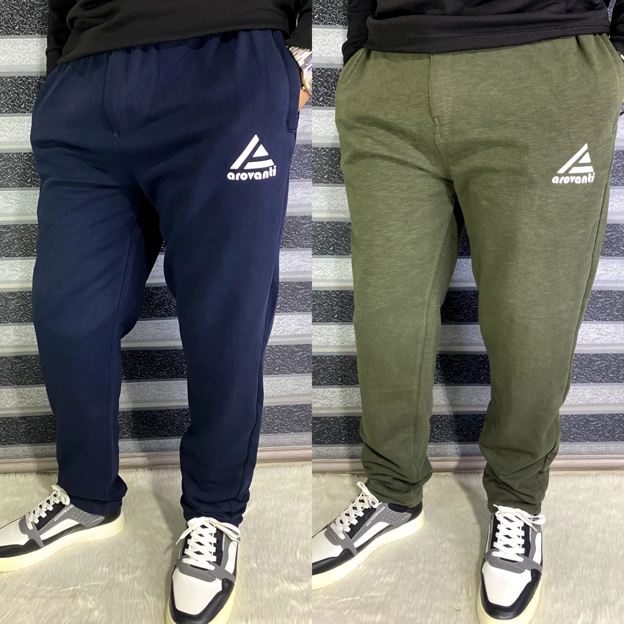 9. Winter Trouser Combo - Navy Blue & Olive